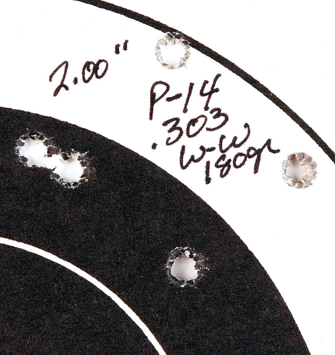 This is about the best accuracy Mike has experienced from his SMLE No. 1 Mk III .303.